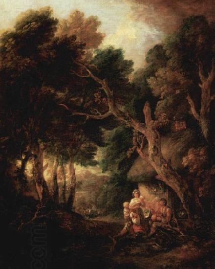 Thomas Gainsborough Pfeiferauchender Bauer vor der Huttentxr oil painting picture